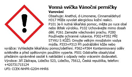 Svíčka Koule malá – Medová / Vánoční perníčky / Koník